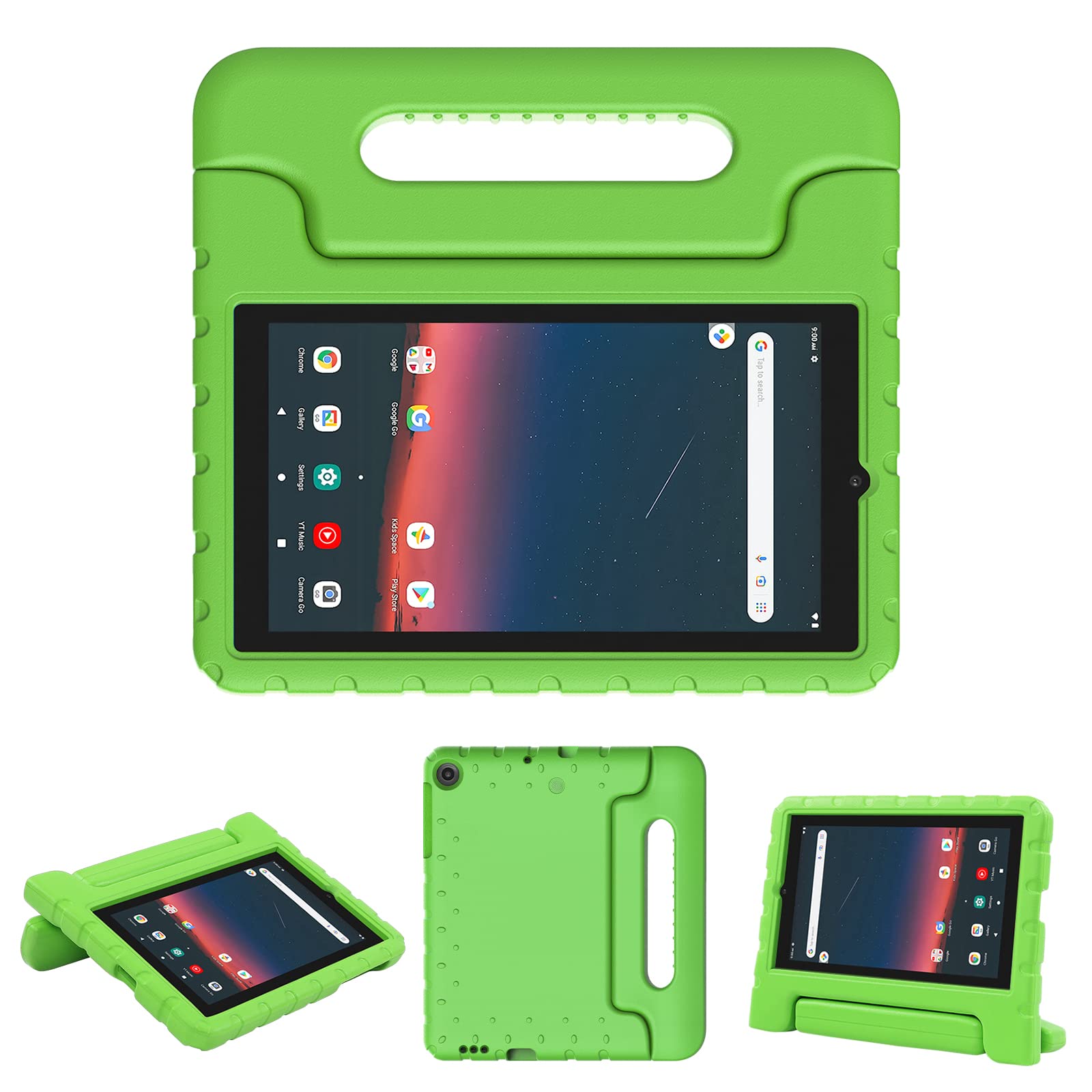 ThoretaThoreta for Walmart Onn 7 inch Tablet Case Gen 3 2022(Model:100071481), Light Weight Shockproof Durable Kids Cases with Convertible Handle Stand for Boys Girls, Green