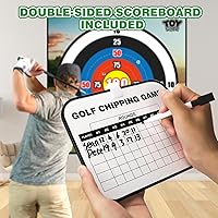 Vista 5 de TOY Life Chipping - Tapetes de práctica de golf, juego de golf, tapete de entrenamiento para interiores y exteriores, para adultos, familia, niños