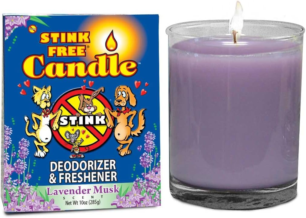 Deodorizing Candle, 10 Oz, Lavender Musk