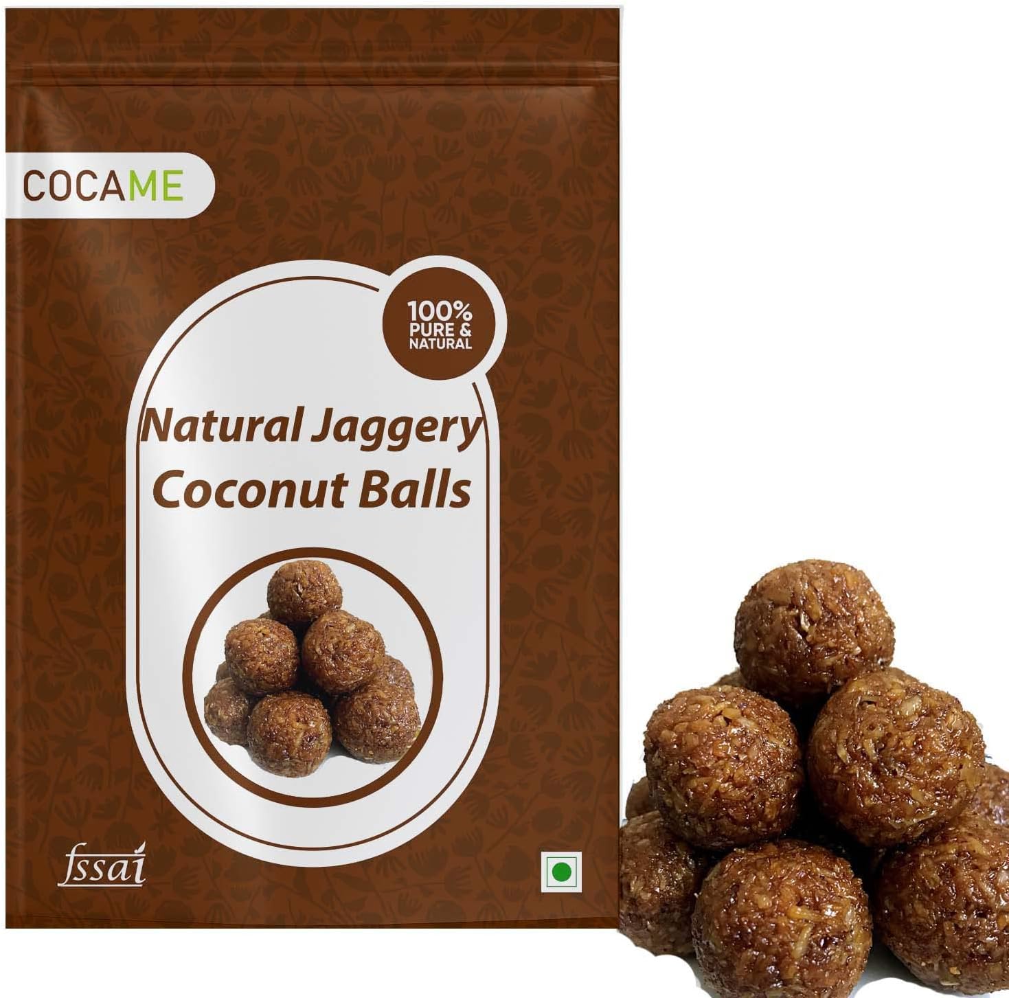 Pure Natural Jaggery Coconut Balls/ Healthy Coconut balls/ Bellam Kobbarundalu - 500 grms