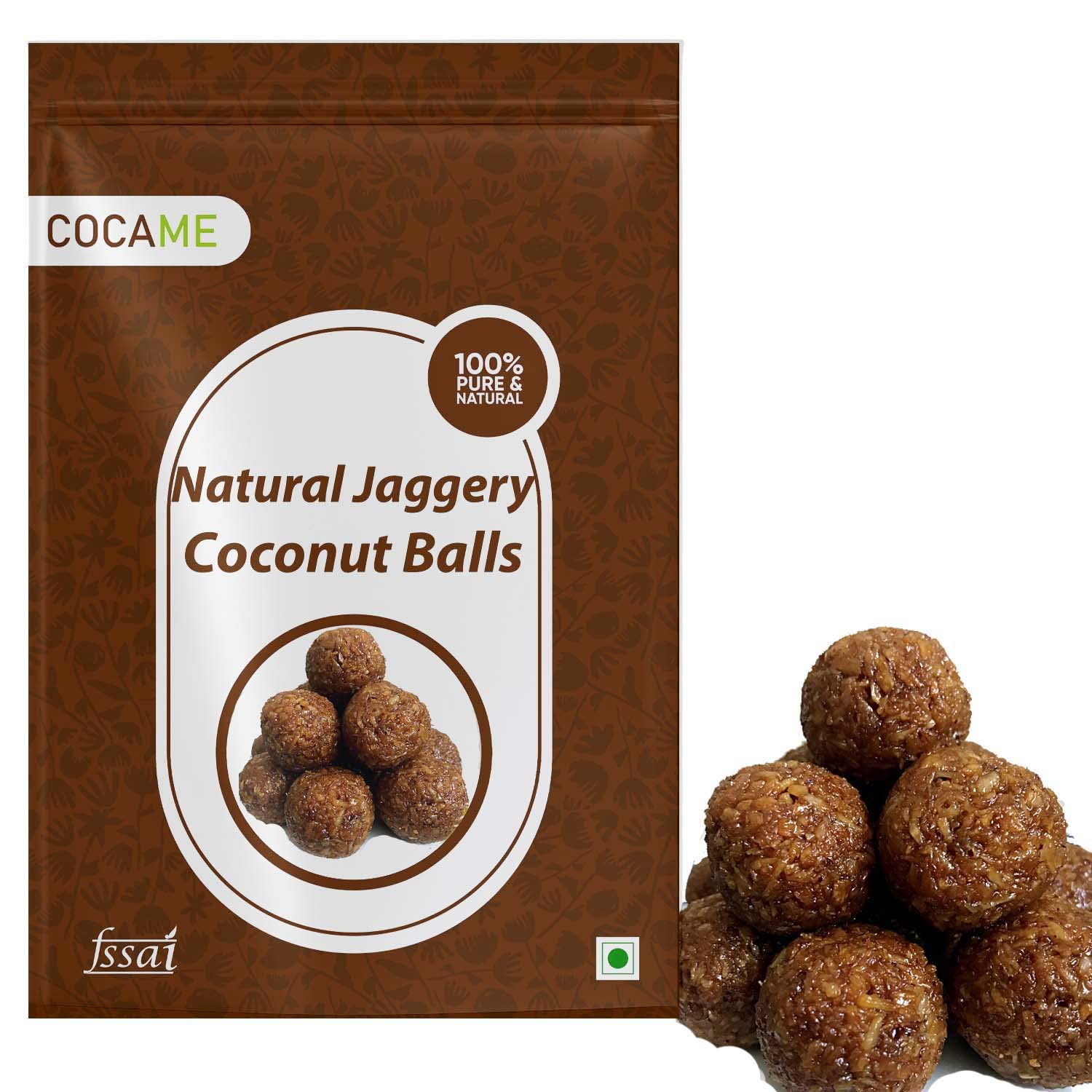 Pure Natural Jaggery Coconut Balls/ Healthy Coconut balls/ Bellam Kobbarundalu - 500 grms