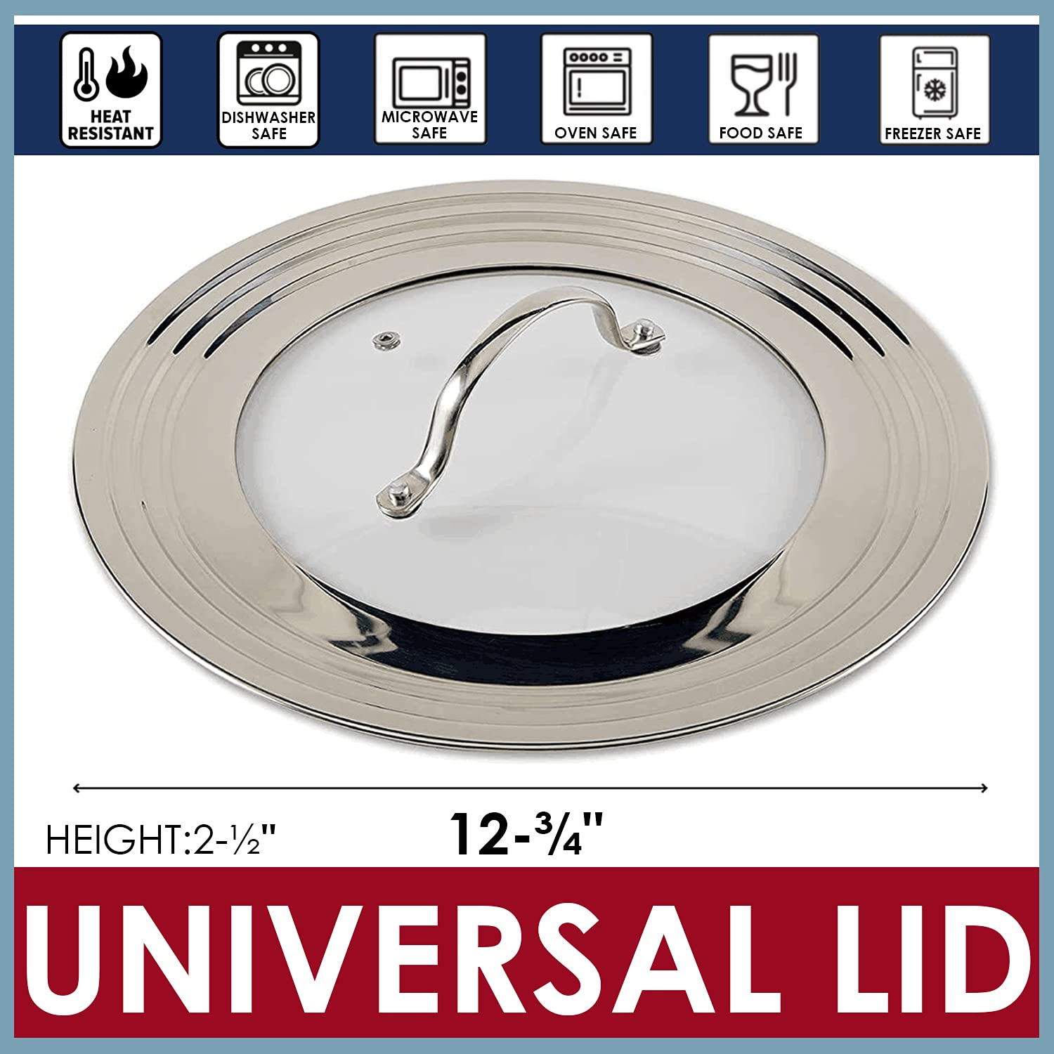 Coperchio Per Padelle 26-28 Cm De Buyer Coperchio In Acciaio Inox Per Padelle - Diametro 26-28 Cm, Universale, Design Francese Di Qualità Coperchio Inox Per Cucina