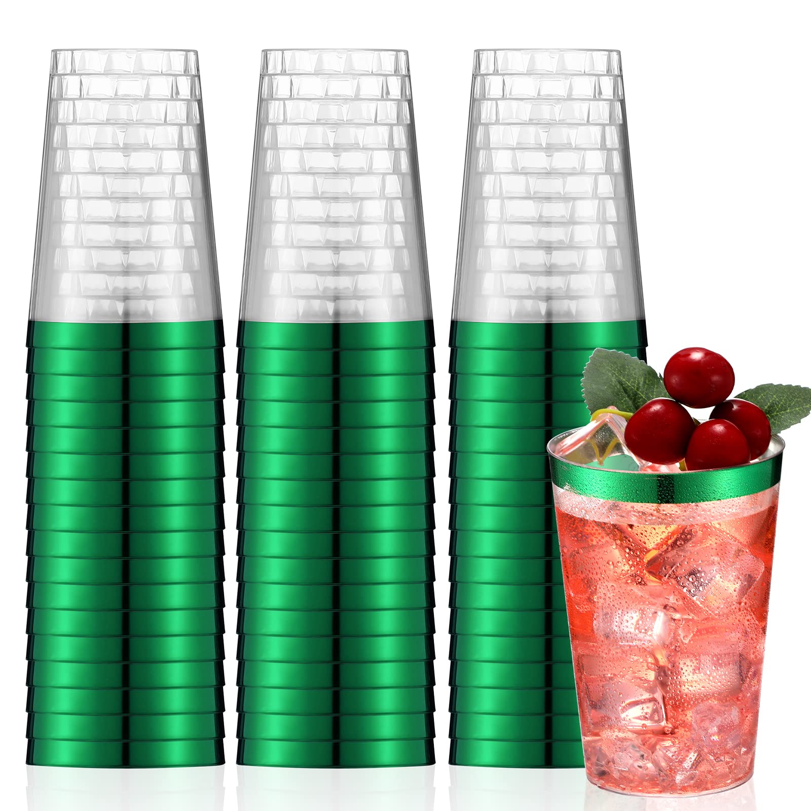 Norme 50 Pcs 12 oz Black Plastic Cups Disposable Drinking Glasses — Amazon image 10