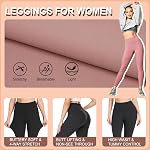 DHSO 3 Leggings de paquet pour les femmes, haute taille tummy contrôle pantalons de yoga non See-through séance d'entraînement
