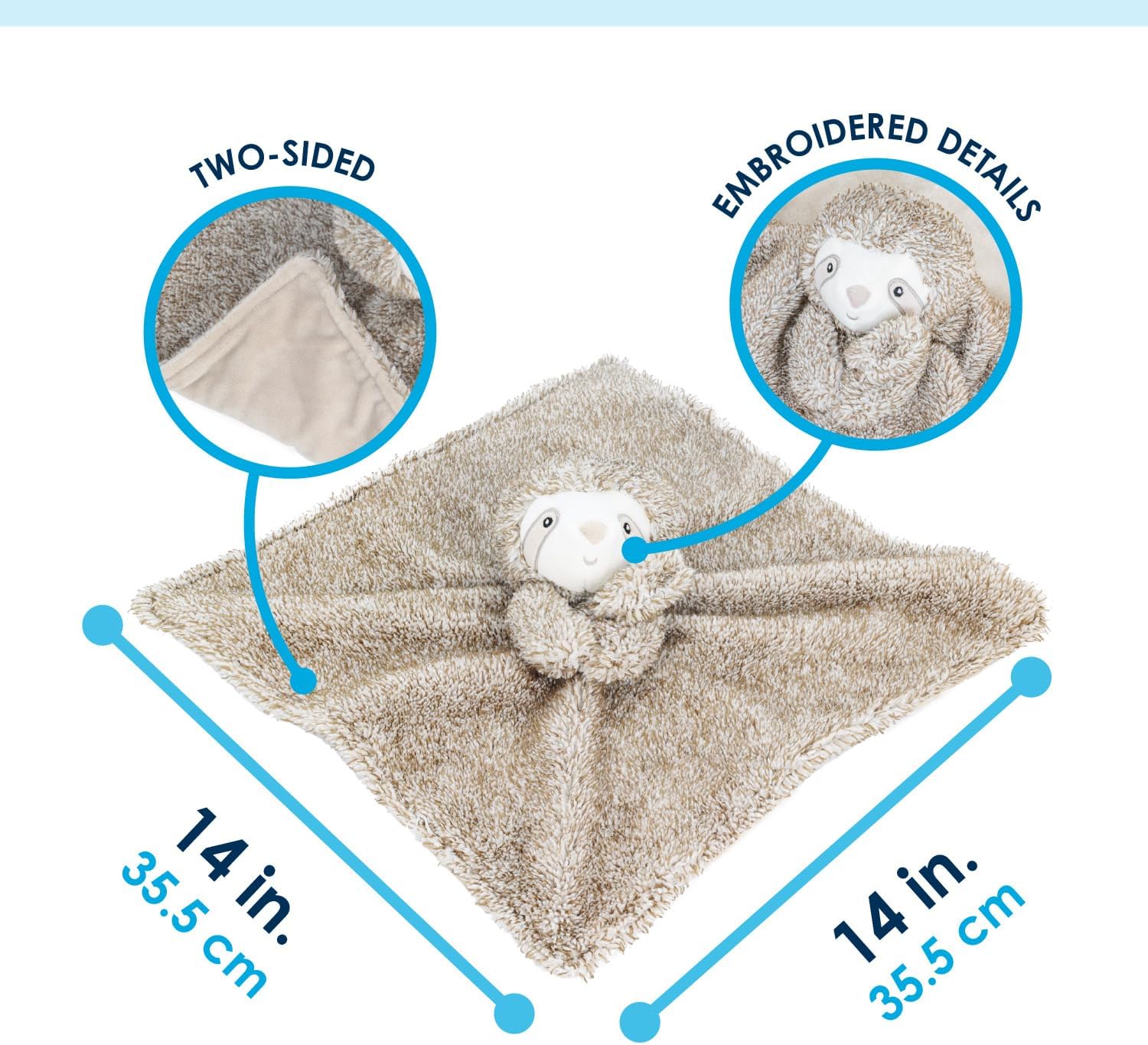 Carter's Sloth Plush Stuffed Animal Snuggler Blanket