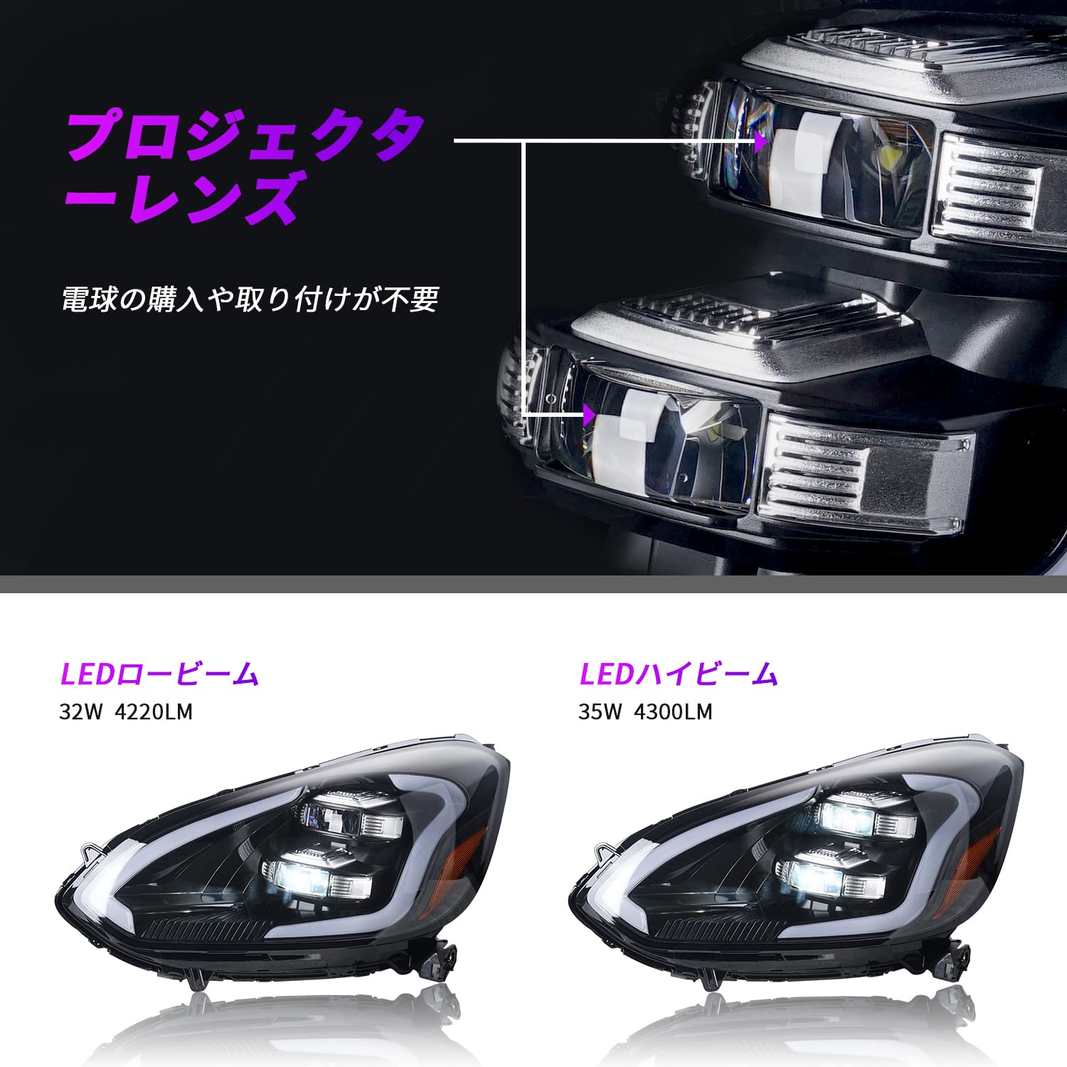 フィット GR3 左右ヘッドライトセット Amazon | Archaic ホンダ 