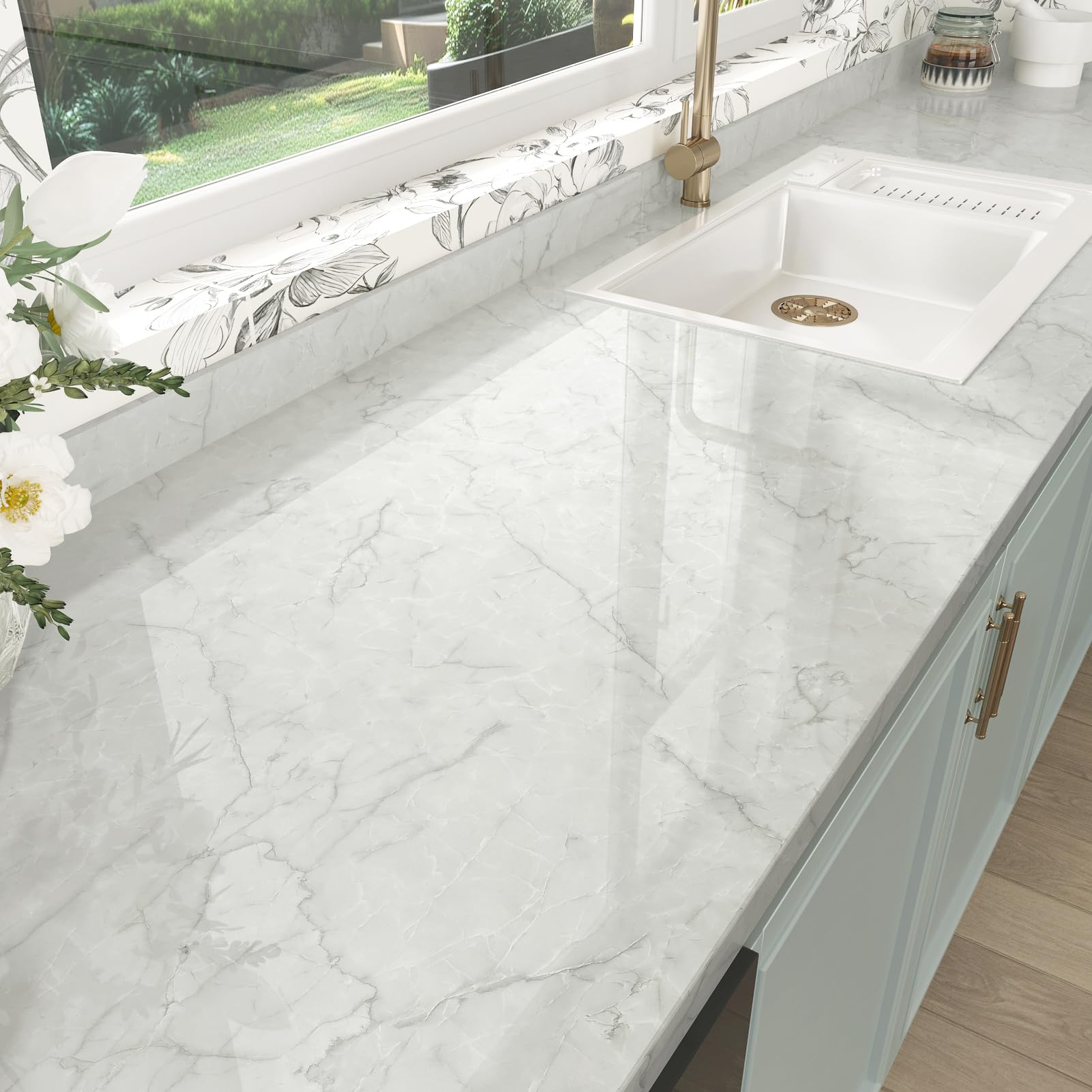 HotDecor Mobilya folyosu, kendinden yapışkanlı, yıkanabilir…