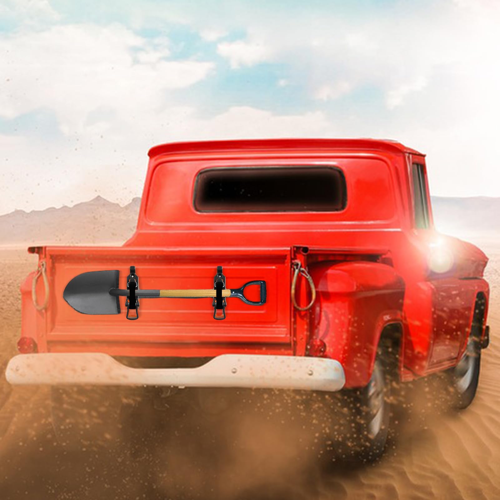 Shovel Mount, Clamp Mounting Kit, Metal Rubber Clamp Shovel Holder , Quick Release Axe Holder Mount Kit, Axe Holder Mount Kit, Wall Mounting Brackets Car Accessories for Roof Rack Truck Boats Trailer