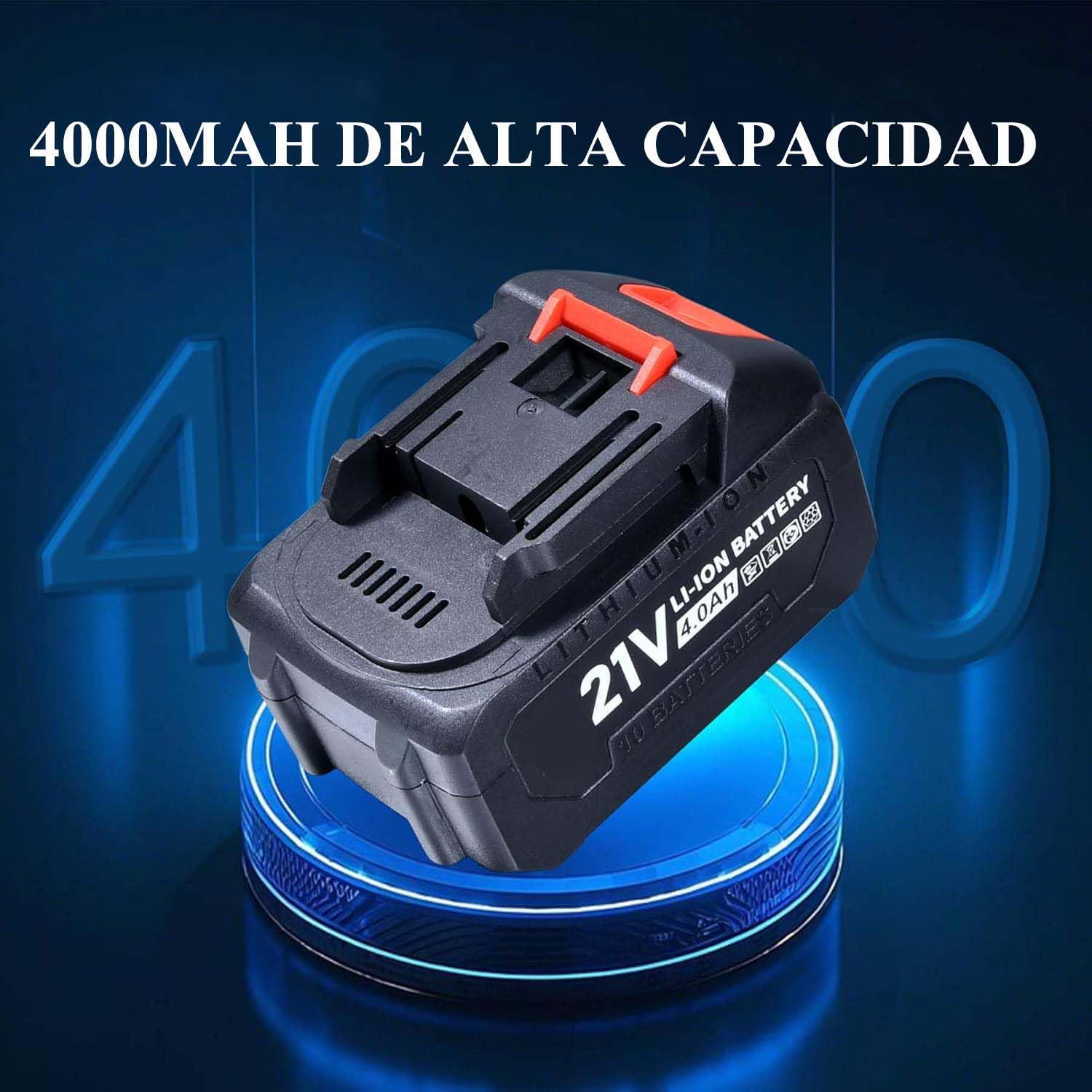 Soplador de Turbo Inalámbrico con 1 x 4000mAh Batería, Soplador de Hojas sin Escobillas 130.000RPM, Mini Soplador de Aire Eléctrico para Limpieza de Hojas, Nieve, Polvo, con Boquilla Extendida