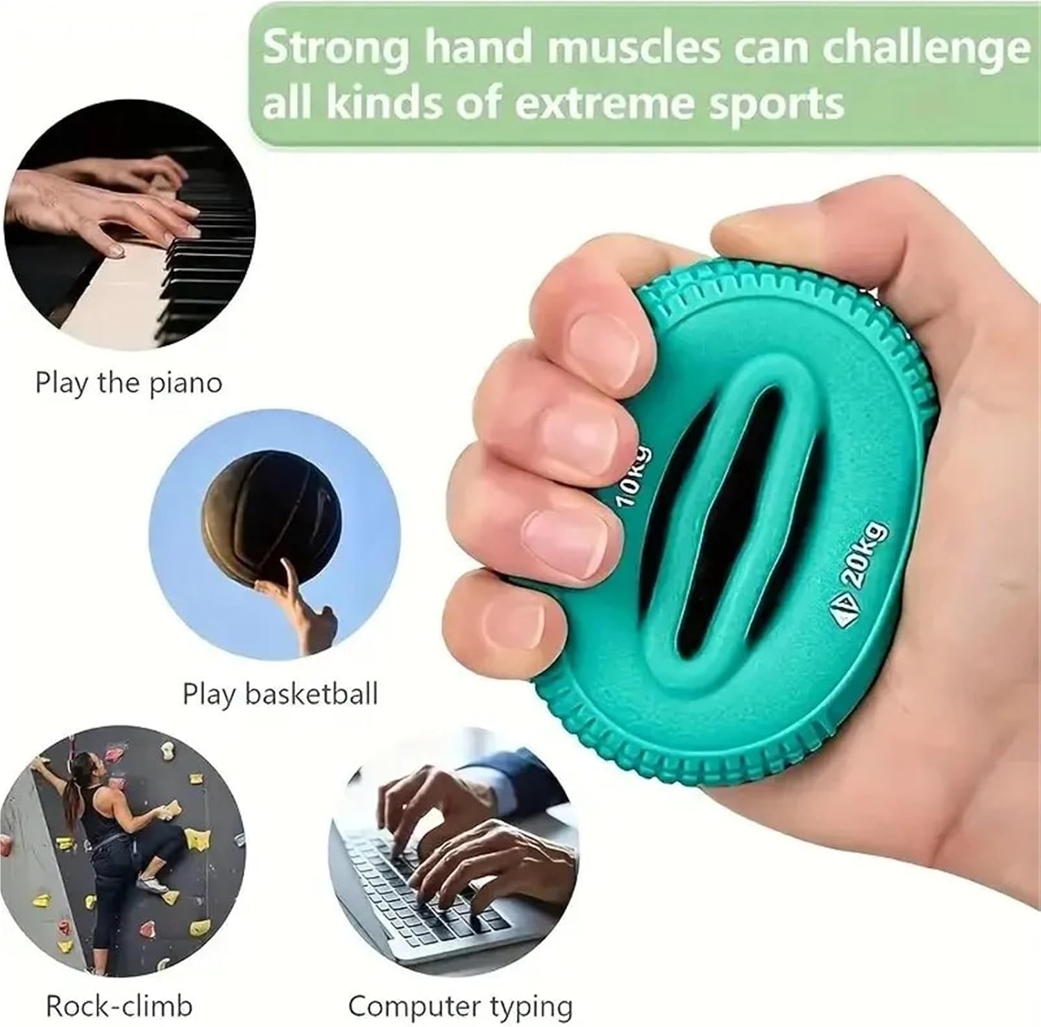 Decompression Hollow Grip Ring, Wrist Strength Arm Muscle Training, Five Finger Exercise Exercise