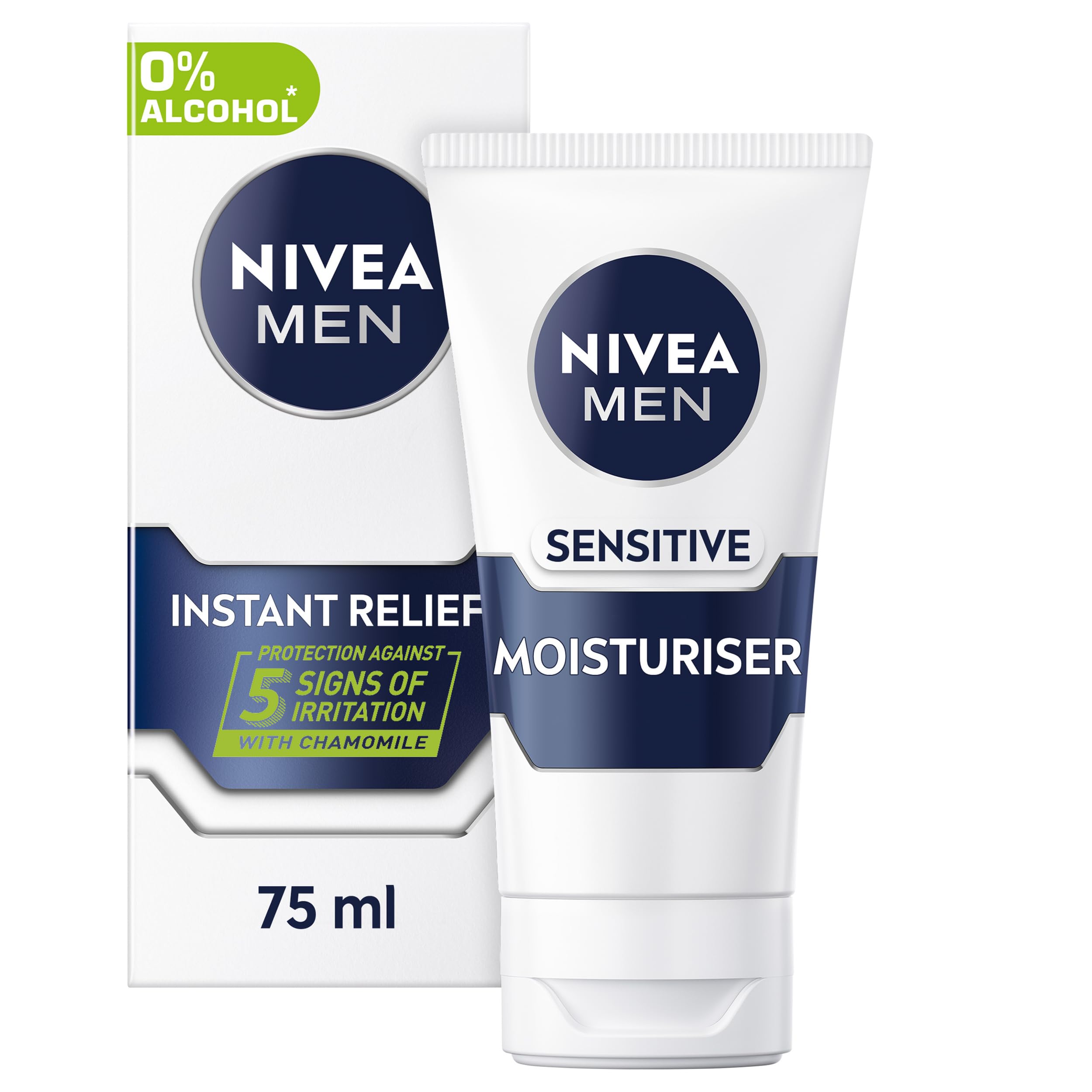 Nivea Men's Cream Sensitive Face Moisturiser 75Ml