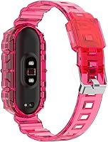 Vista 14 de REYDA Correa de silicona compatible con Xiao Mi Smart Band 7/Mi Smart Band 6/Mi Smart Band 5, suave y flexible y transpirable, pulsera de silicona