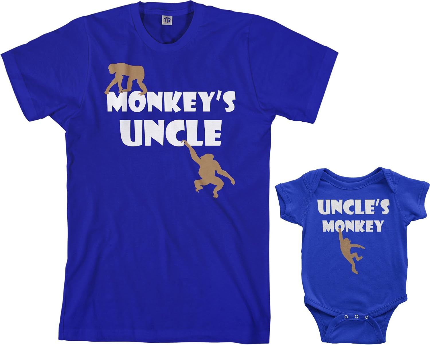 Threadrock Monkey's Uncle Infant Bodysuit & Men's T-Shirt Matching Set