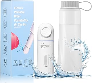 Portable Bidet for Travel USB-C Rechargeable Handheld High Pressure Sprayer 400ML Handheld Electric Portable Bidets for Women & Men IPX7 Waterproof Personal Hygiene Cleaning