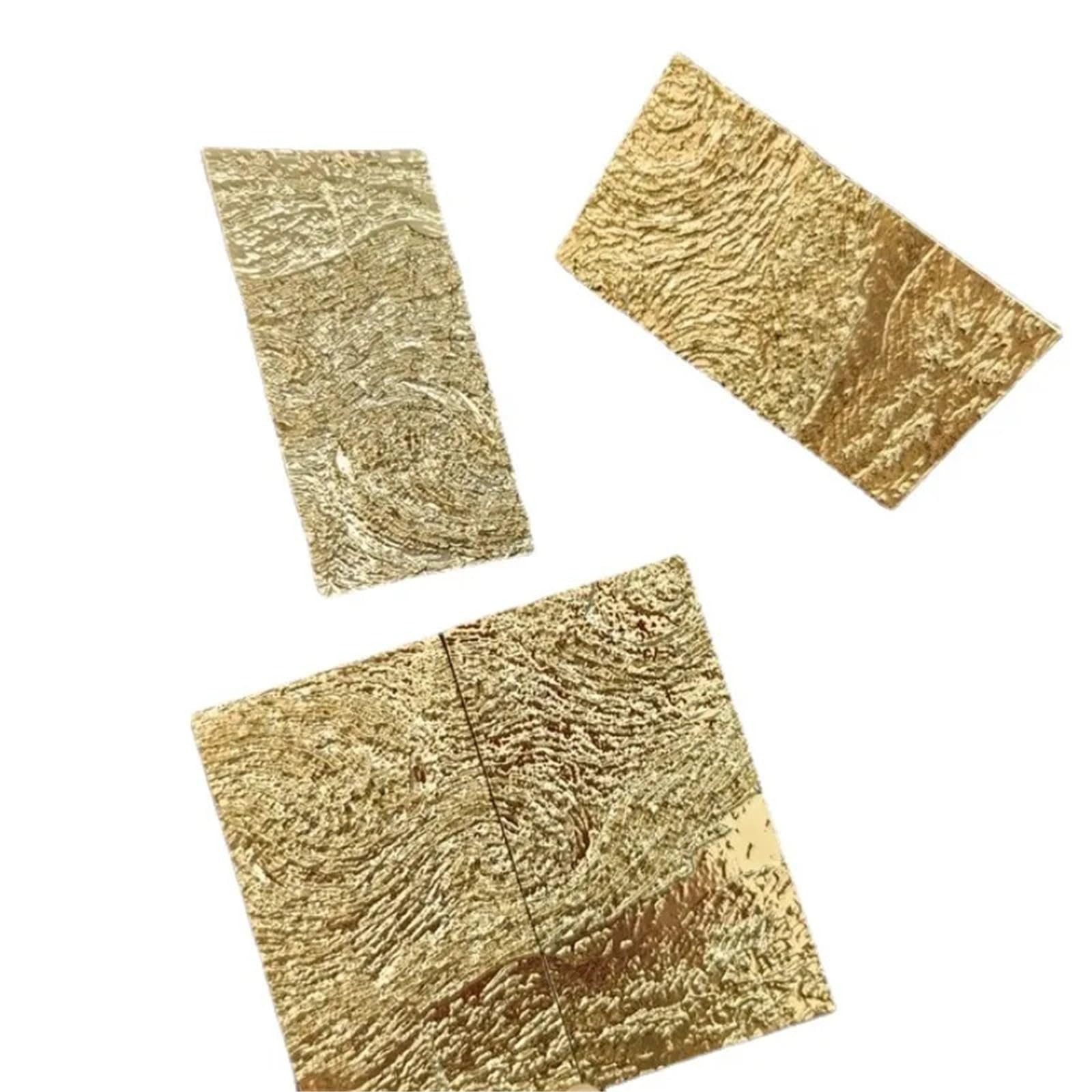 Manija de gabinete en latón dorado con relieve rectangular para renovar muebles
