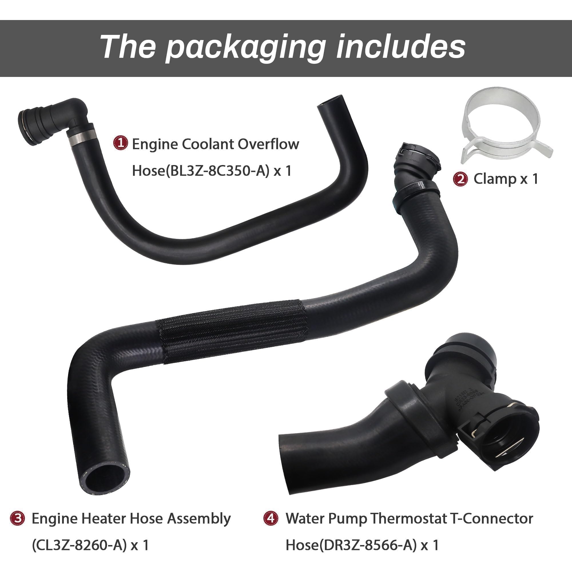 Amazon.com: LoloWheat Upper Radiator Hose Y-Connector Lower Degaus