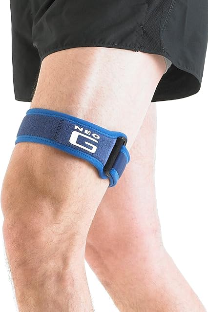 Neo G ITB Band for Knee - Strap For Jumpers Knee, Tendonitis, Joint Pain, Tendon Overuse, Basketball, Running, Soccer, Tennis - Adjustable Compression Support - Class 1 Medical Device