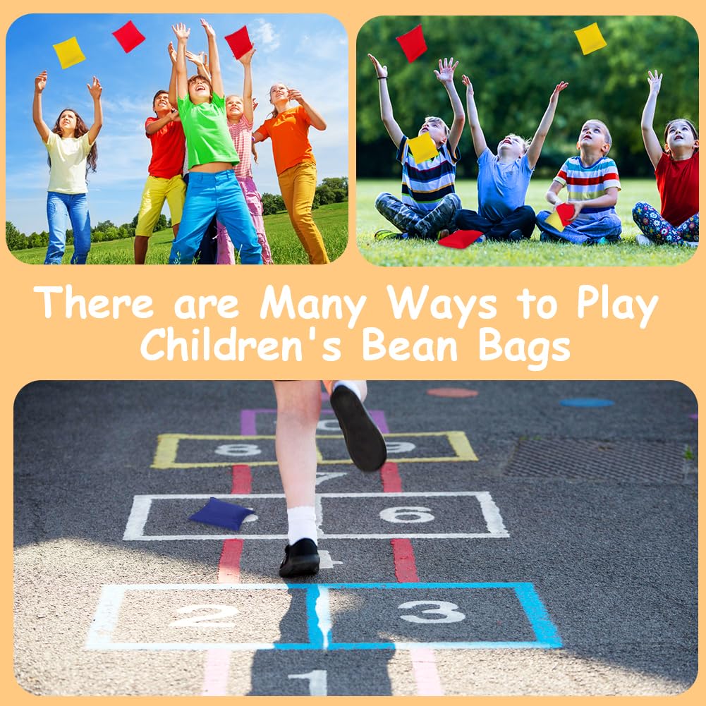 Flintronic Sacs de Cornhole de Haricot, Cornhole Bean Bag Set, Jeux de Lancer de Sac de Haricots, Sac de Sable, Bean Bags Toss Legged Race pour Enfants Adultes