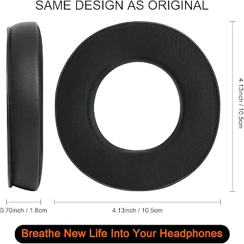 GVOEARS Cooling Gel Ear Pads for Beyerdynamic DT770, DT990, DT880, MMX300, DT1770, DT1990 Headphones, Sport Fabric Exterior, Enhanced Foam, Cooler for Longer | Black