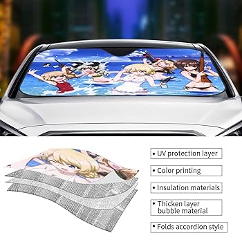 ガールズ＆パンツァー　サンシェード Amazon.co.jp: ガールズ&パンツァー サンシェード 車用