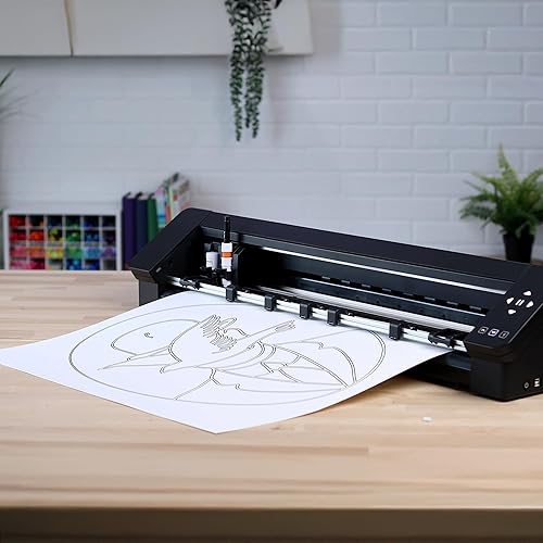 Miniatura 9 de Silhouette Cameo 4 PRO - Paquete de 24 pulgadas con 64 hojas de vinilo premium 651 herramientas diseños guías cómo hacerlo y más