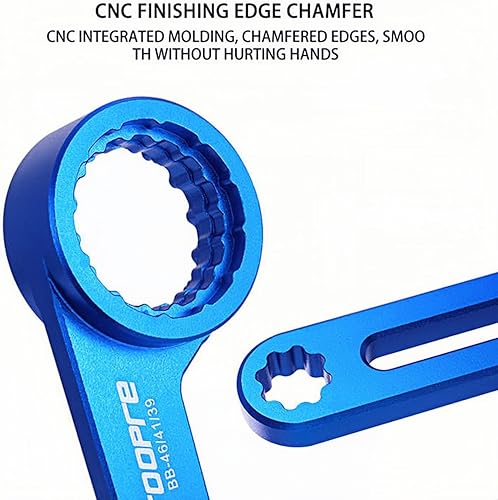 Miniatura 6 de Llave de eje central 6 en 1, soporte inferior profesional, multiherramienta, kit universal de servicio de bicicleta para sistemas estándar ISOJIS