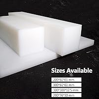 Vista 4 de Bloque de Golpeo UHMW Polietileno de Ultra Alto Peso Molecular Bloques de Plástico Sólido Rectangulares para Mecanizado Mejoras del Hogar Proyectos