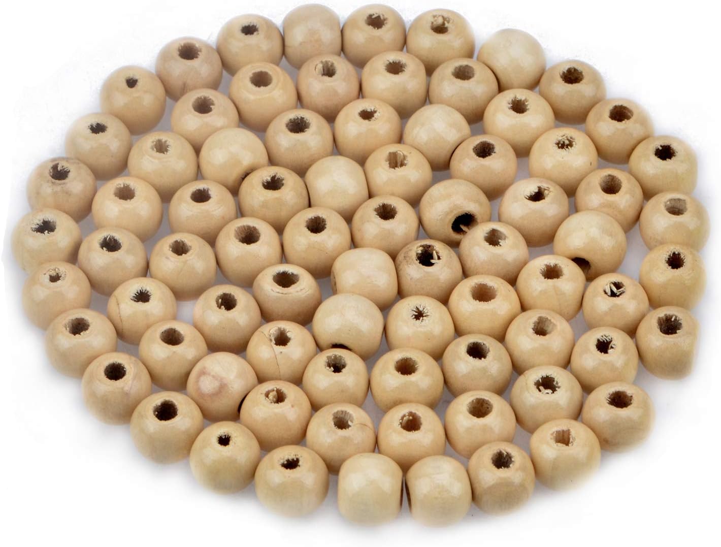 AD Beads Wood Spacer Loose Wooden Craft Beads Big Hole