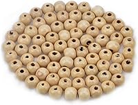 Vista 49 de AD Beads Espaciador de madera de agujero grande, pulsera para hacer joyas, collar, candelabro, cuentas de rosario de madera grandes, cuentas