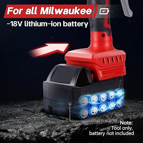 Miniatura 2 de YJINGRUI Máquina niveladora de vibraciones de azulejos, para batería Milwaukee de 18 V máxima, herramienta de instalación de azulejos inalámbrica