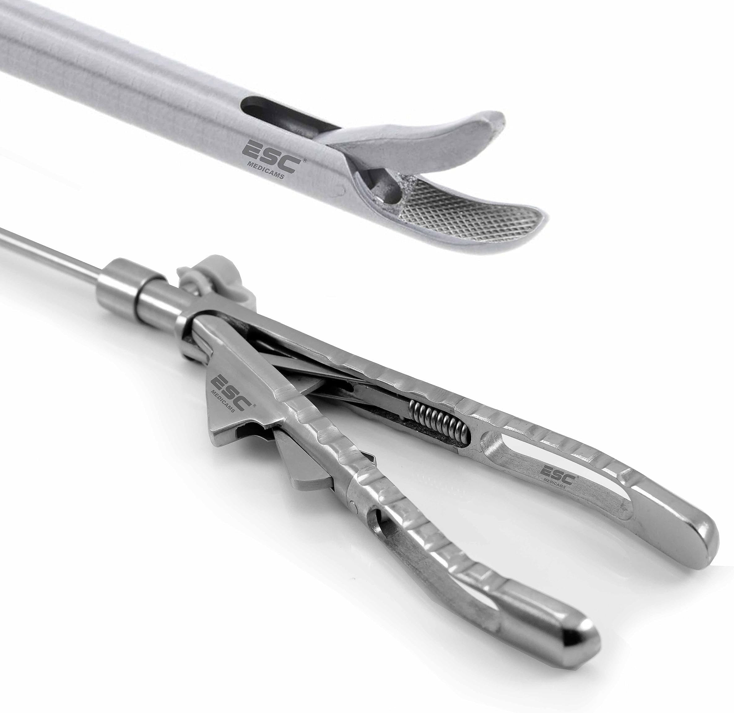 ESC Medicams Laparoscopic Instruments Needle Holder Curved for Medical Surgical Laparoscopy