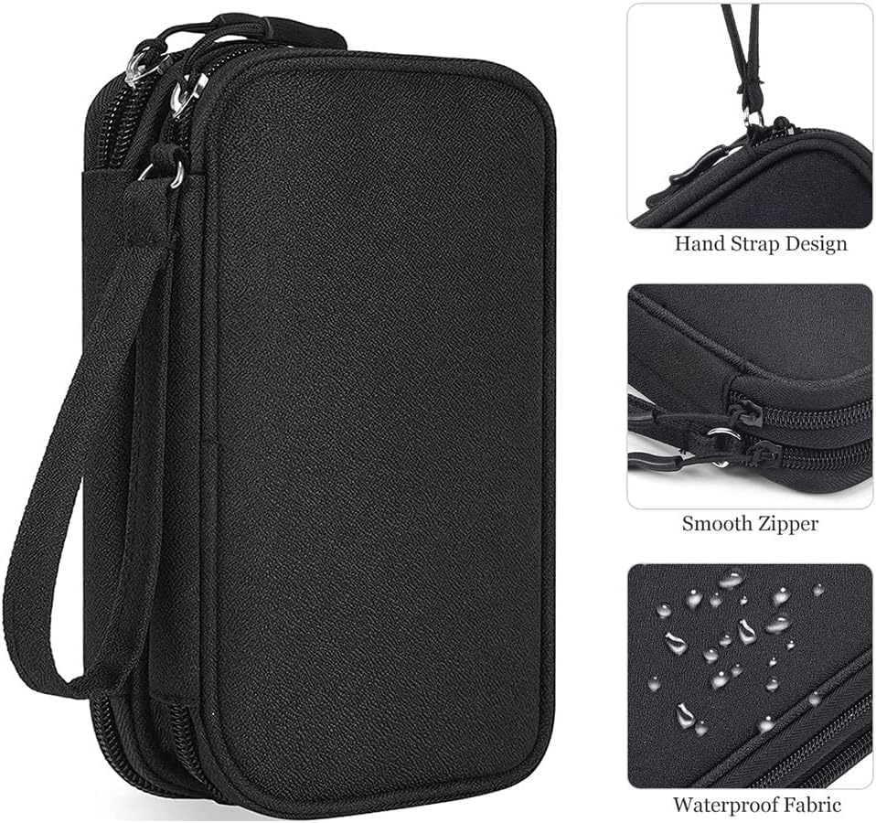 Image of Portable Storage Organizer for USB Cable, Earphone, Power Bank,Charger, Hard Disk & Digital Gadgets, with Mesh Pockets Size Inside's Material and Color May Vary JDGP-5