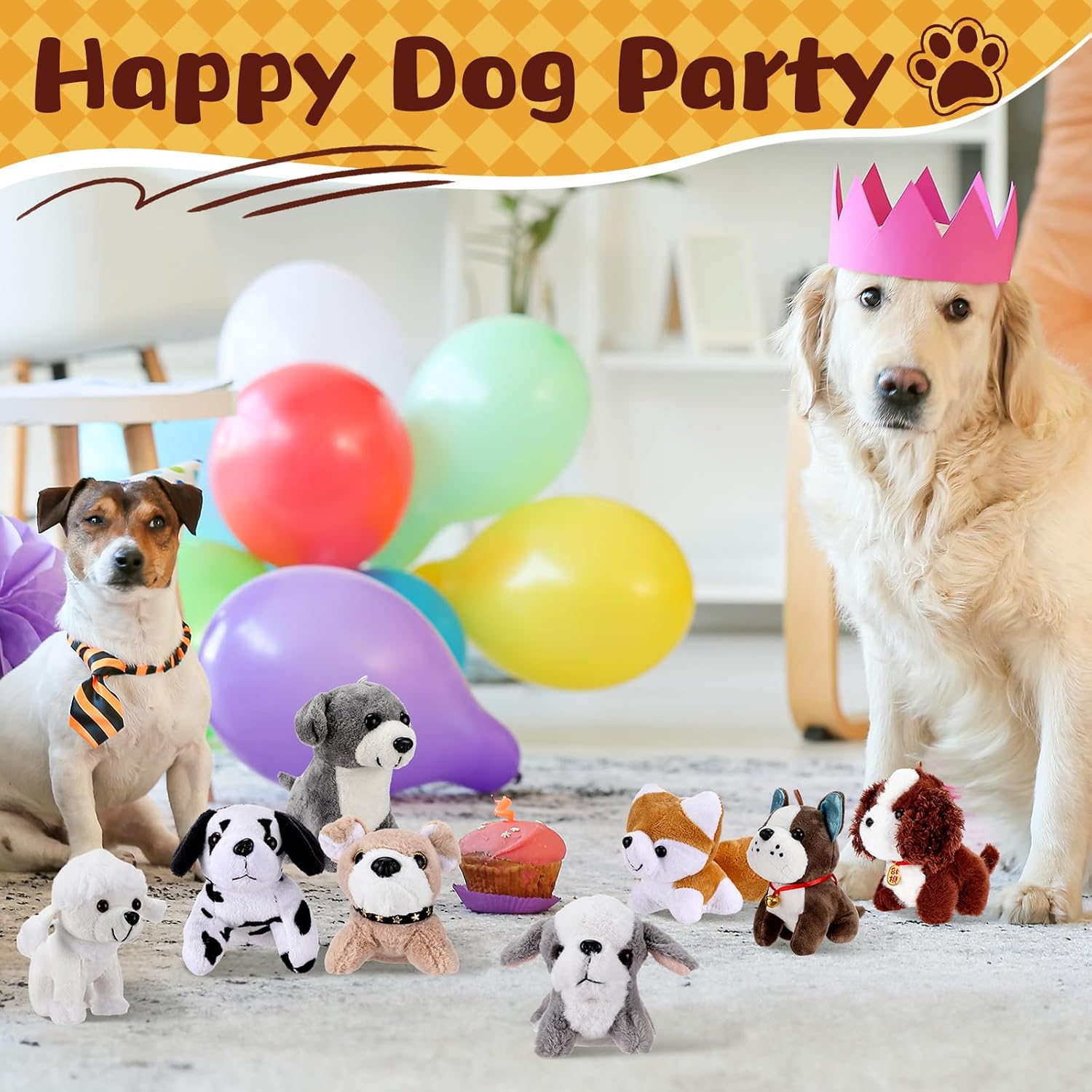 Aoriher 18 Pcs Mini Plush Dogs Bulk Dog Puppy Stuffed Animals Small Stuffed Dogs Assorted Cute Soft Dog Puppy Doll for Hers Puppy Birthday Party Favor Gifts