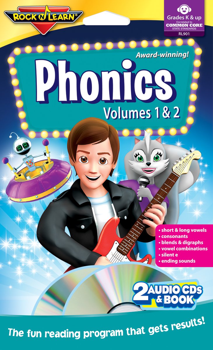 Phonics - Vols. 1 & 2 - Audio CDs & Book by Rock 'N Learn