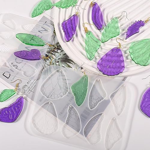 Miniatura 6 de 2 moldes de resina de mariposa, molde de resina de bosque, colgantes de insectos, moldes de resina para aretes, moldes de resina epoxi, moldes de