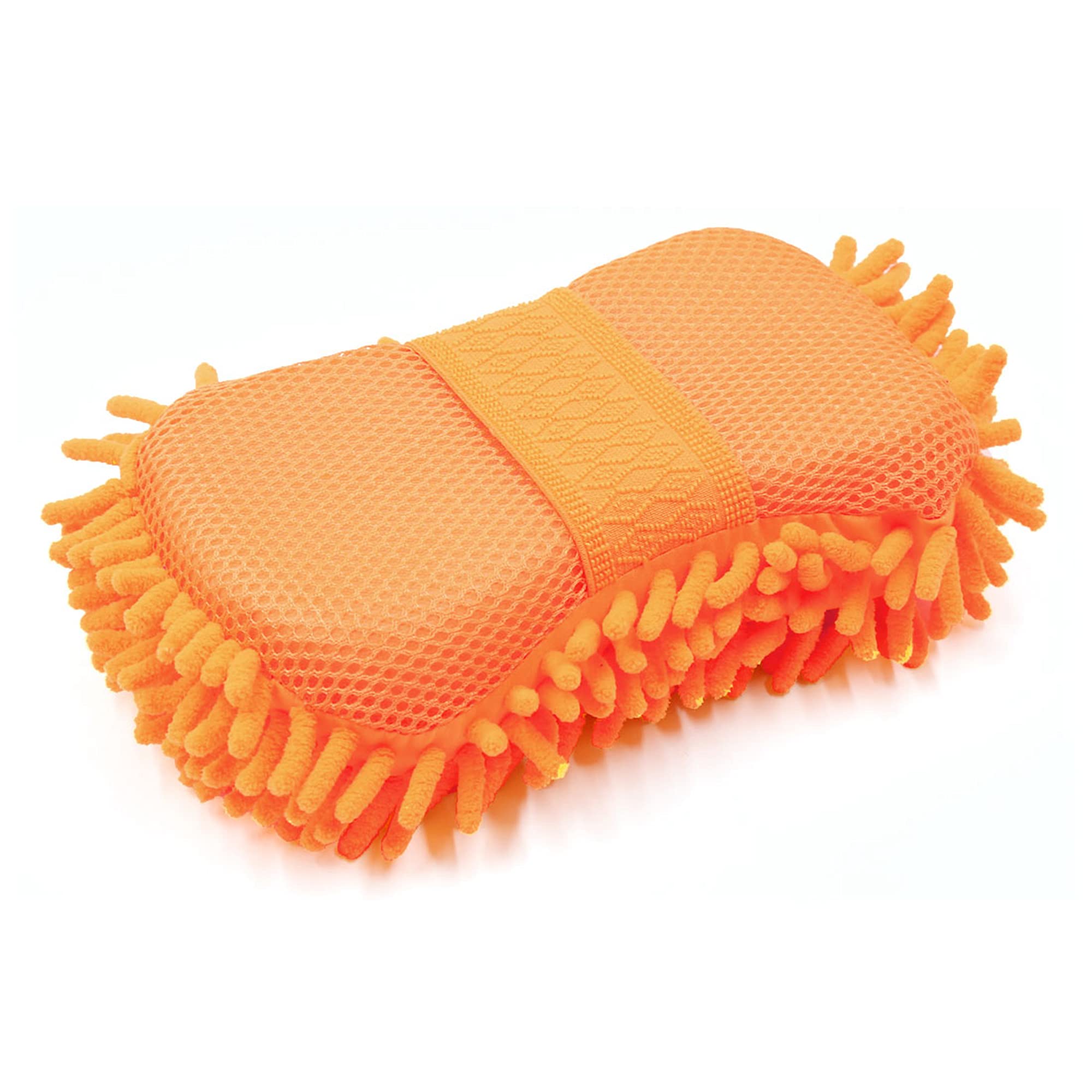 Uxcell Orange Sourcing Map Car Care Washing Brush Sponge Pad Cleaner For Washing Car
