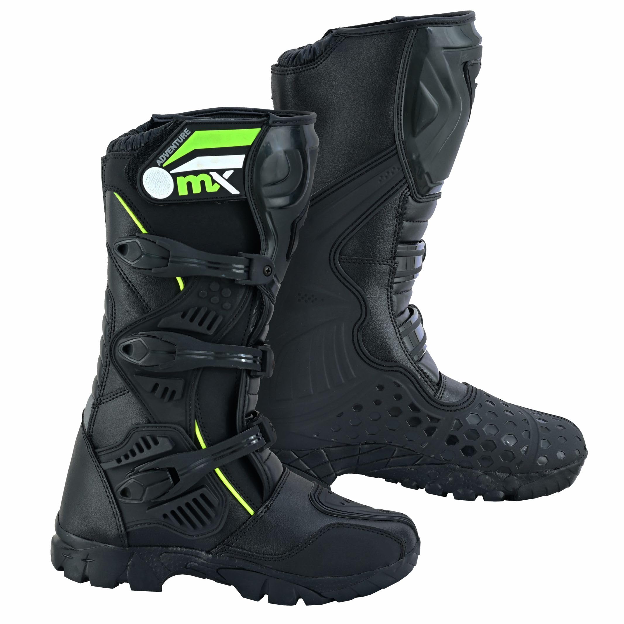 PROFIRST Genuine Leather Waterproof Motorbike Boots Off Road Adventure Touring Motorcycle Shoes High Long Ankle Casual Racing Sports Touring Cruise