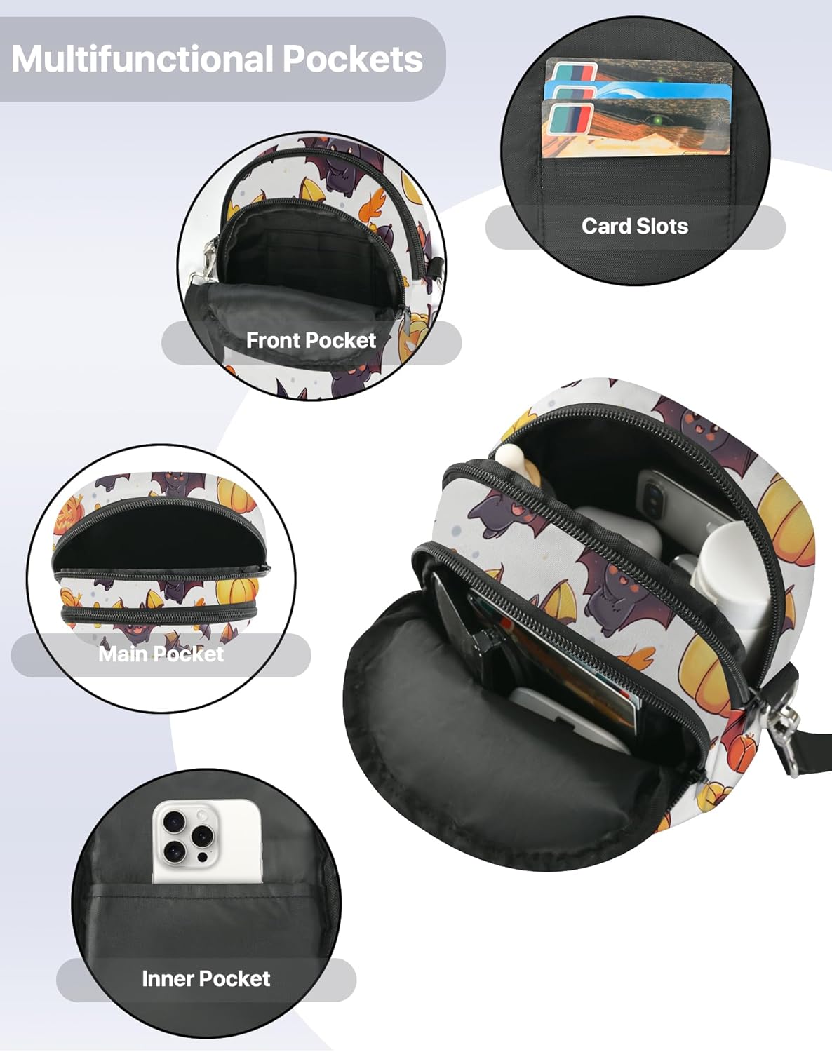 Yrebyou Cell Phone Purse Small Crossbody Bags for Women Shoulder Strap Wallet Casual Travel with Adjustable Strap - Image 6