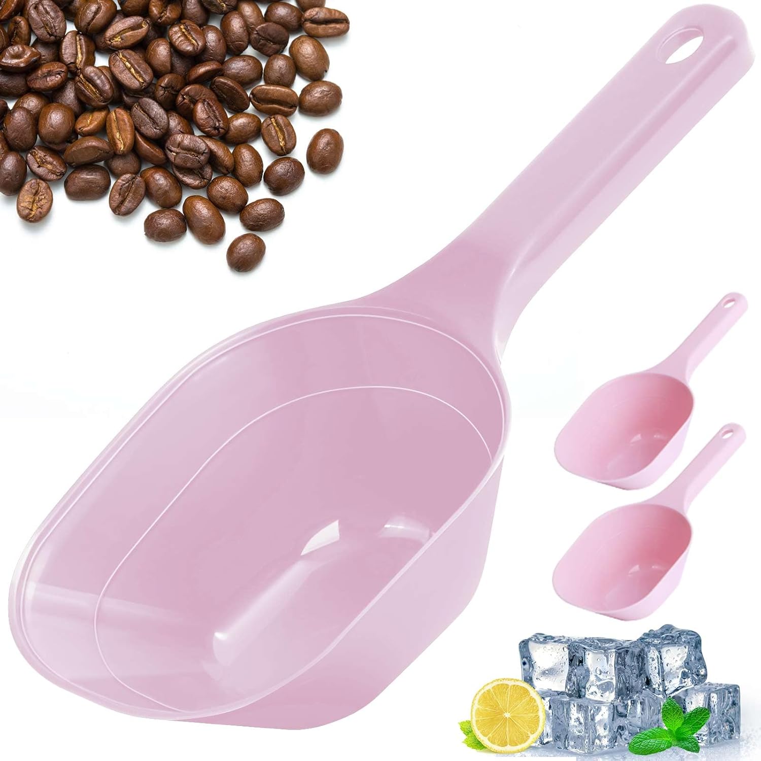 Pink Pet Food Scoop Measuring Cup
