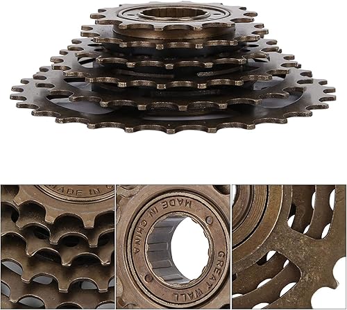 Miniatura 4 de Volante de bicicleta de 6 velocidades, Casete multietapa trasero de bicicleta 14T-28T, piñón de bicicleta de carretera, Casete de bicicleta tipo