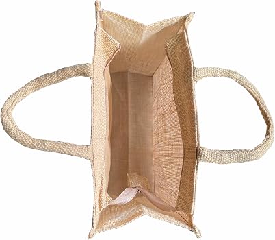 Jute Bag (Multicolour) - (12 x 14 x 6 Inches) Reusable