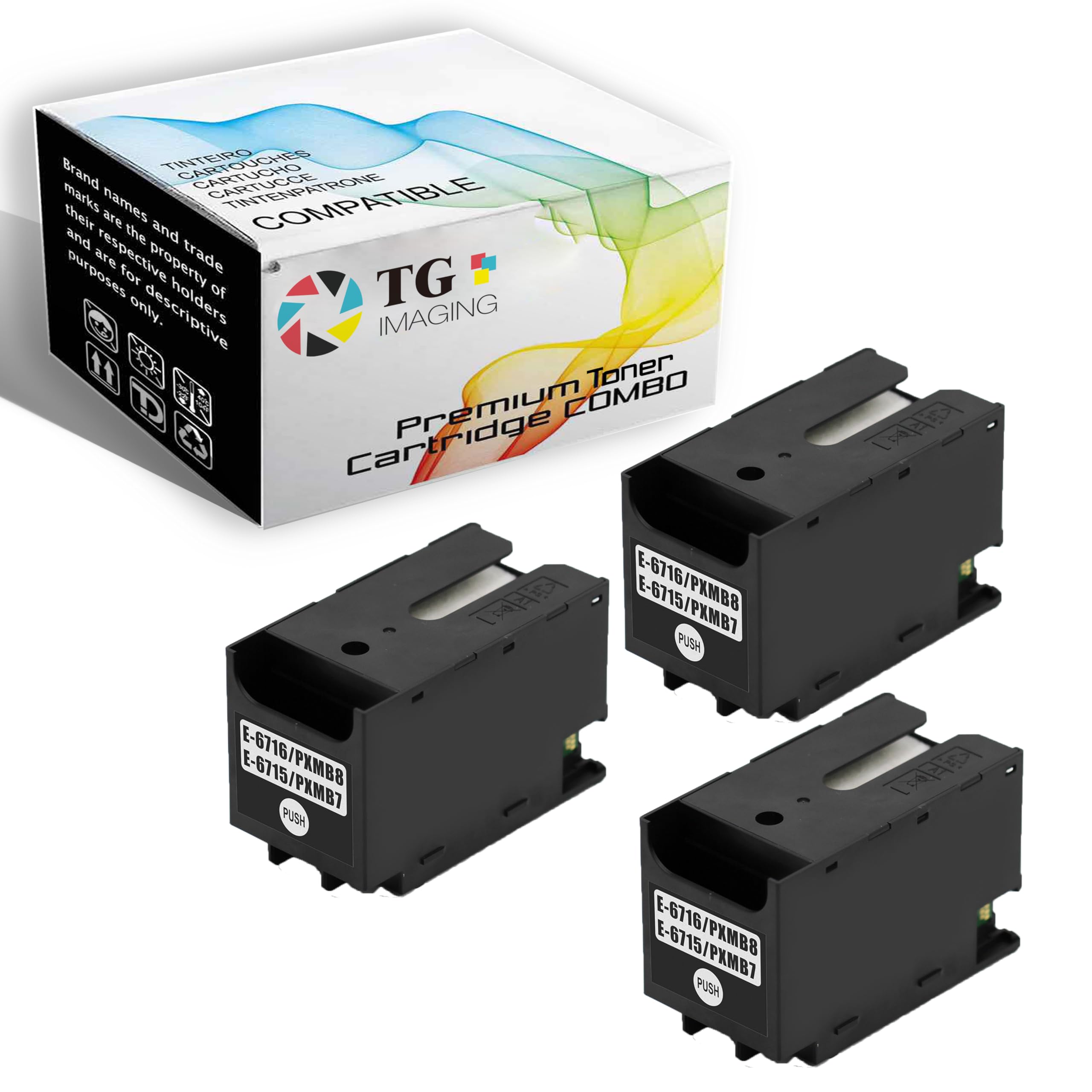 Ink Maintenance Box T6715 T6716 ink waste tank Replacement for WorkForce Pro WF-3820 WF-3823 WF-C4310 WF-4720 WF-4833 WF-4834 WF-C5210 WF-M5299