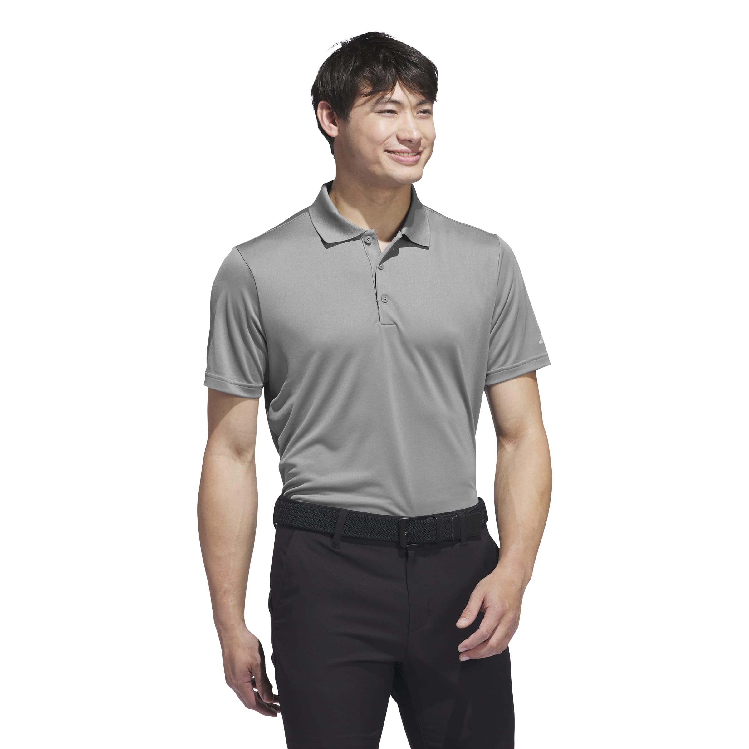 adidas Hombre Core Performance Primegreen Polo Shirt, Grey Three, M