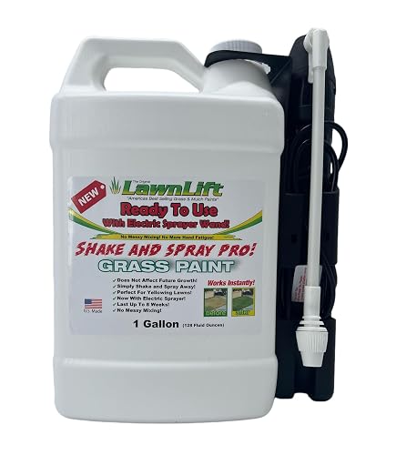 1-gallon ready to use grass paint, shake and spray pro