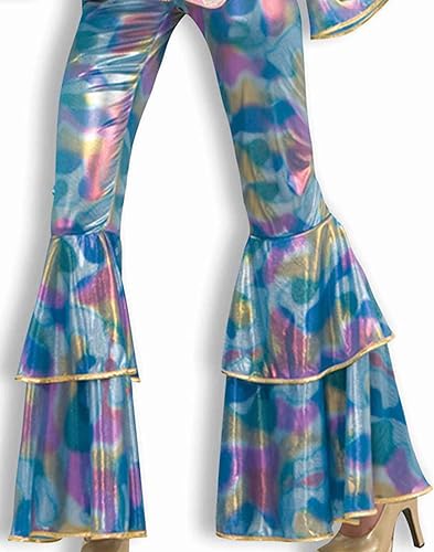 Miniatura 3 de Forum Novelties Disfraz de mamá disco de los años 70 para mujer, azul, talla ML, Multicolor -