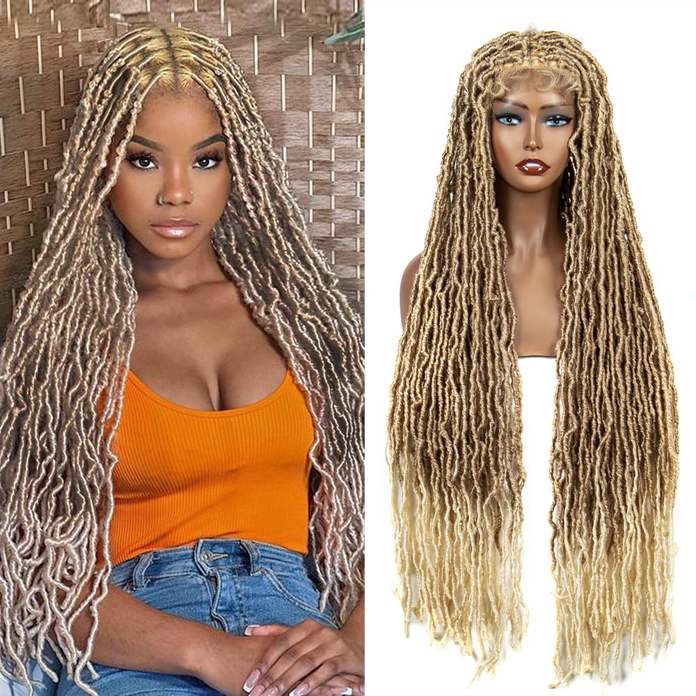 Amazon.com : Colorful Locs Braided Wigs 36 Inches Full  display picture 1