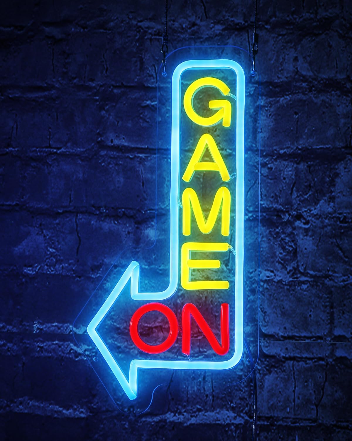 Amazon.com : GAME ON Neon Sign for Wall Decor, LED Neon Gamer Sign for ...