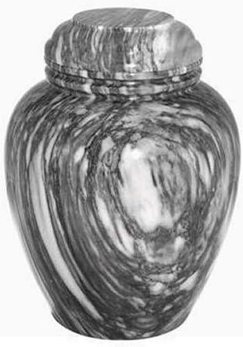 Urna para mascotas de mármol gris auténtico, urna de cremación de piedra gris para gatos, perros pequeños, mascotas, hasta 20 libras