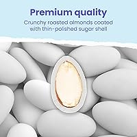 Vista 4 de Cambie Almendras Jordan Almendra blanca brillante Almendras tostadas prémium con un revestimiento de azúcar dulce Para bodas, fiestas
