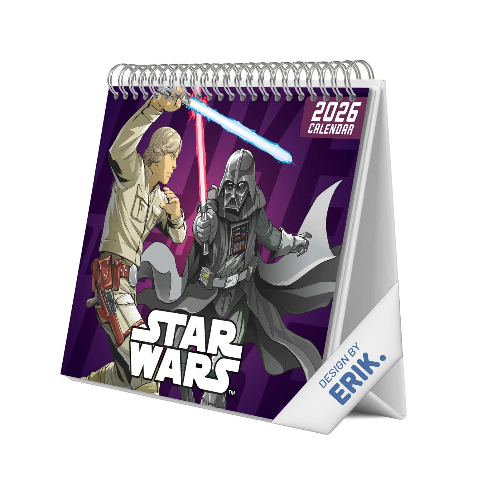 Grupo Erik Desk Calendar 2026 - Star Wars Calendar 2026 Month To View | Monthly Desk Planner, Desktop Gifts Under 10 Pounds | Star Wars Gifts For Friends